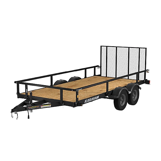 Karavan 6.8 ft. x 15 ft. Tandem Axle Utility Trailer, 5,500 lb. Max Capacity